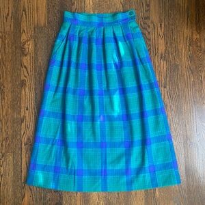 💚 ‘80s Vintage Plaid Pendleton Skirt 💙